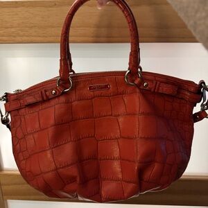 COACH MADISON EMBOSSED EXOTIC SOPHIA SATCHEL/ SHOULDER BAG GERANIUM
